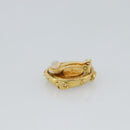 CHANEL Earring Metal Gold Tone CC Auth 189402M-4