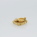 CHANEL Earring Metal Gold Tone CC Auth 189402M-8
