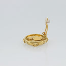 CHANEL Earring Metal Gold Tone CC Auth 189402M-9