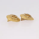 CHANEL Earring Metal Gold Tone CC Auth 189408-13