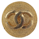 CHANEL Earring Metal Gold Tone CC Auth 189408-3