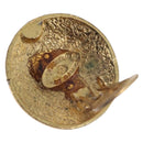 CHANEL Earring Metal Gold Tone CC Auth 189408-5