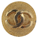 CHANEL Earring Metal Gold Tone CC Auth 189408-8