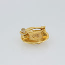 CHANEL Earring Metal Gold Tone CC Auth 189409-4