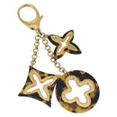 LOUIS VUITTON Bijoux Sac Ansolence Charm metal plastic Brown M65087 Auth 189410-1
