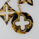 LOUIS VUITTON Bijoux Sac Ansolence Charm metal plastic Brown M65087 Auth 189410-6