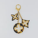 LOUIS VUITTON Bijoux Sac Ansolence Charm metal plastic Brown M65087 Auth 189410-7
