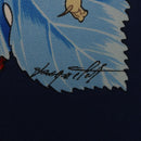 HERMES Carre 90 Scarf ”I`ARBRE de SOiE” Silk Blue Auth 189417M-11