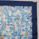 HERMES Carre 90 Scarf ”I`ARBRE de SOiE” Silk Blue Auth 189417M-19