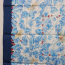 HERMES Carre 90 Scarf ”I`ARBRE de SOiE” Silk Blue Auth 189417M-20