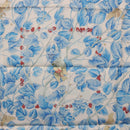 HERMES Carre 90 Scarf ”I`ARBRE de SOiE” Silk Blue Auth 189417M-21