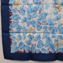 HERMES Carre 90 Scarf ”I`ARBRE de SOiE” Silk Blue Auth 189417M-23