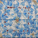 HERMES Carre 90 Scarf ”I`ARBRE de SOiE” Silk Blue Auth 189417M-6