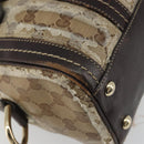 GUCCI GG Crystal Hand Bag Coated Canvas Pink Brown gold 181487 Auth 189418-14