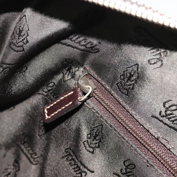 GUCCI GG Crystal Hand Bag Coated Canvas Pink Brown gold 181487 Auth 189418