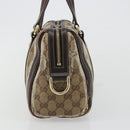 GUCCI GG Crystal Hand Bag Coated Canvas Pink Brown gold 181487 Auth 189418-3