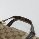 GUCCI GG Crystal Hand Bag Coated Canvas Pink Brown gold 181487 Auth 189418-8
