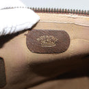 GUCCI GG Supreme Web Sherry Line Boston Bag PVC Beige Gold Auth 189420-12