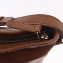 Coach Shoulder Bag Leather Brown Gold Auth 189421-14