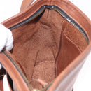 Coach Shoulder Bag Leather Brown Gold Auth 189421-18
