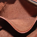 Coach Shoulder Bag Leather Brown Gold Auth 189421-19