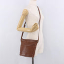 Coach Shoulder Bag Leather Brown Gold Auth 189421-21