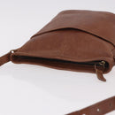 Coach Shoulder Bag Leather Brown Gold Auth 189421-6