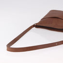 Coach Shoulder Bag Leather Brown Gold Auth 189421-7