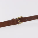 Coach Shoulder Bag Leather Brown Gold Auth 189421-8