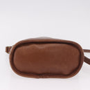 Coach Shoulder Bag Leather Brown Gold Auth 189421-9