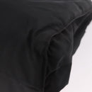 PRADA Hand Bag Nylon Black Gold Auth 189423-16