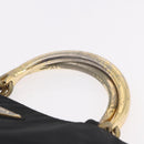 PRADA Hand Bag Nylon Black Gold Auth 189423-8
