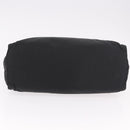 PRADA Hand Bag Nylon Black Gold Auth 189423-5