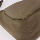 PRADA Shoulder Bag Nylon Green Silver Auth 189427-8