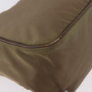 PRADA Shoulder Bag Nylon Green Silver Auth 189427-16
