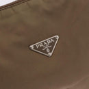 PRADA Shoulder Bag Nylon Green Silver Auth 189427-18