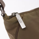 PRADA Shoulder Bag Nylon Green Silver Auth 189427-9