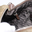 PRADA Shoulder Bag Nylon Green Silver Auth 189427-22