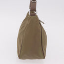 PRADA Shoulder Bag Nylon Green Silver Auth 189427-4