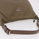 PRADA Shoulder Bag Nylon Green Silver Auth 189427-6