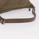 PRADA Shoulder Bag Nylon Green Silver Auth 189427-7