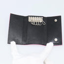 PRADA Key Case Nylon Pink Silver Auth 189428A-8