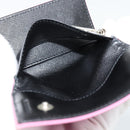 PRADA Key Case Nylon Pink Silver Auth 189428A-19