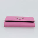 PRADA Key Case Nylon Pink Silver Auth 189428A-6
