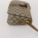 GUCCI GG Supreme Shoulder Bag PVC 2 Set Beige Purple Auth 189444-12