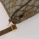 GUCCI GG Supreme Shoulder Bag PVC 2 Set Beige Purple Auth 189444-14