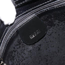 GUCCI Shoulder Bag Patent Leather Black Silver 000 1013 0506 Auth 189490-10