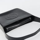 GUCCI Shoulder Bag Patent Leather Black Silver 000 1013 0506 Auth 189490-6