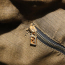 FENDI Zucca Canvas Hand Bag Black Brown Auth 189495-25