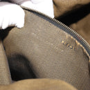 FENDI Zucca Canvas Hand Bag Black Brown Auth 189495-12